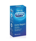 ANTICONCEPTIVOS - Durex Extra Seguro 12 Preservativos - 