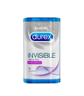 ANTICONCEPTIVOS - Durex Invisible Extra Fino Extra Lubricante 12 Preservativos - 