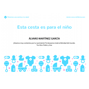 Canastillas de Bebé - Canastilla bebé Premium en azul - Canastillas de Bebé - Canastilla bebé Premium en azul -